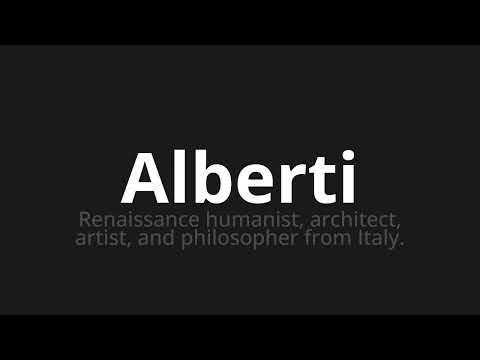 How to pronounce Alberti