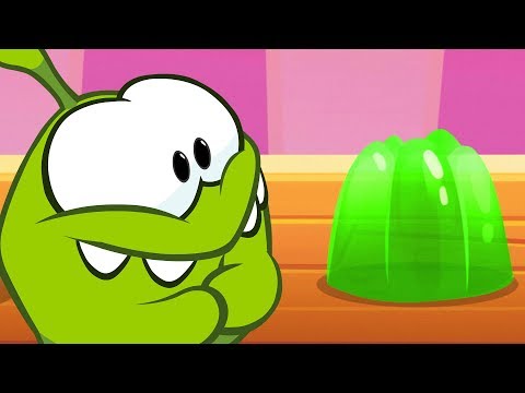 Om Nom eats colourful jelly / Learn English with Om Nom / Educational Cartoon for Kids