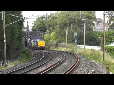37605/37610 6k73 Sellafield - Crewe flask train, Sat. 13th September 2014 THRASH !!