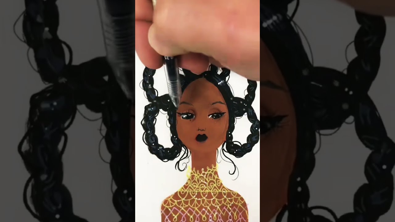 Googly Eye Makeover #pidgindoll #drawing #makeup #makeuptutorial #beauty #illustration #illustrator