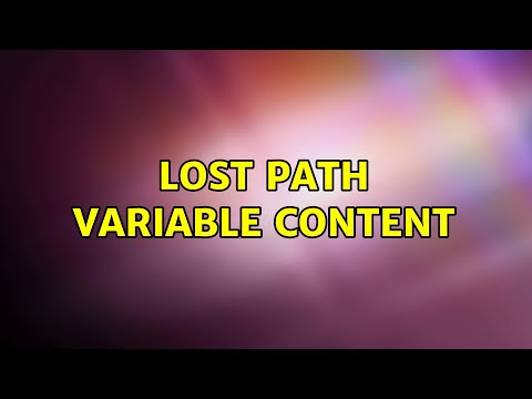 Ubuntu: Lost PATH variable content