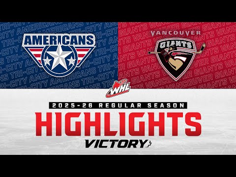 Tri-City Americans at Vancouver Giants 11/22 | WHL Highlights 2025-26
