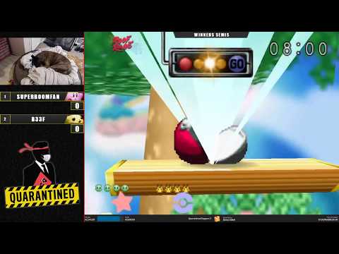 QR2 East Winners Semis - SuPeRbOoMfAn (Kirby) Vs. B33f (Pikachu) Super Smash Bros - SSB64