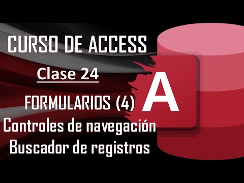 Curso Completo de Access - FORMULARIOS (4) - Crear un buscador de registros - Botones de control