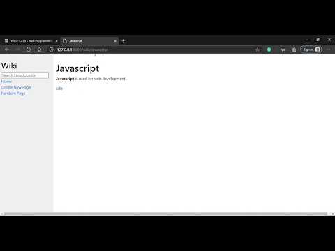 Cs50 Web Programming With Python Javascript Project 1 2020 Wiki