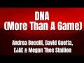 DNA (More Than A Game) | Andrea Bocelli, David Guetta, EJAE | Megan Thee Stallion | FIFA 26 | Lyrics