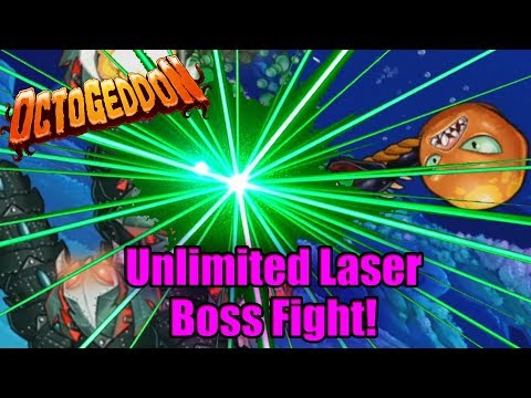 MEGA LAZER VS UNLIMITED BOSSES MOD | Octogeddon Modded | Who would win?