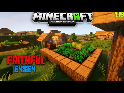 Faithful 64x64 Texture Pack For Minecraft PE 1.19 [ 100 % WORKING ]