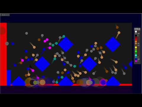 Proliferation 16 Colors Marble Race Algodoo #1