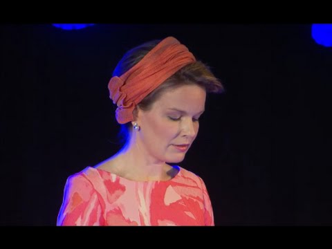 Queen Mathilde attended the opening of Edegem Hospital