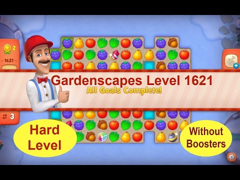 Gardenscapes Level 1621 - No Boosters