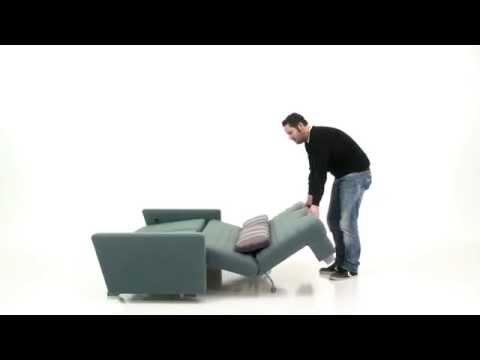 Faltsofa mit Relaxfunktion und Armlehnen von ell+ell