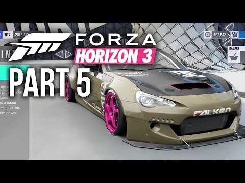 Forza Horizon 3 Gameplay Walkthrough Part 5 - ROCKET BUNNY BRZ 1000HP & RACING A TRAIN  (Full Game)