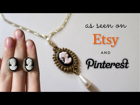 DIY Vintage Polymer Clay Cameo Jewelry *pinterest & etsy*