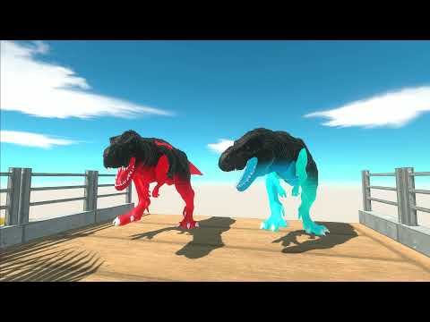 BATMAN T-REX RED DEATH RUN - Animal Revolt Battle Simulator