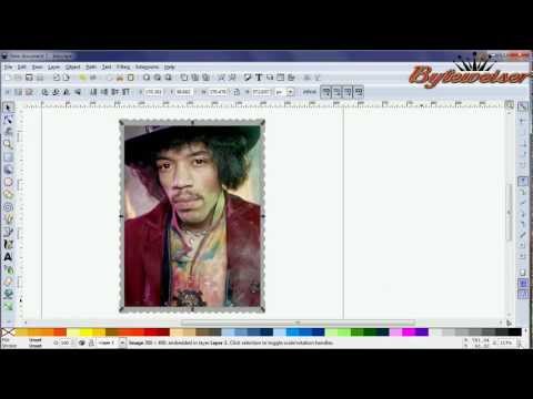 Byteweiser Inkscape Tutorial #10:  Make a US Postal Stamp
