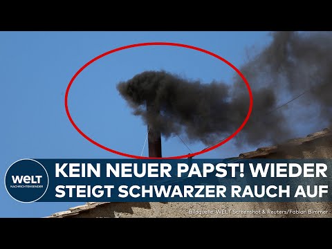 Video Thumbnail: KONKLAVE: Schwarzer Rauch nach zweitem Wahlgang! Noch kein neuer Papst gewählt