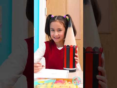 Hey Kids! 😃🤩 Let's Make a Giant Pencil for School! DIY Fun! ✏️🎉