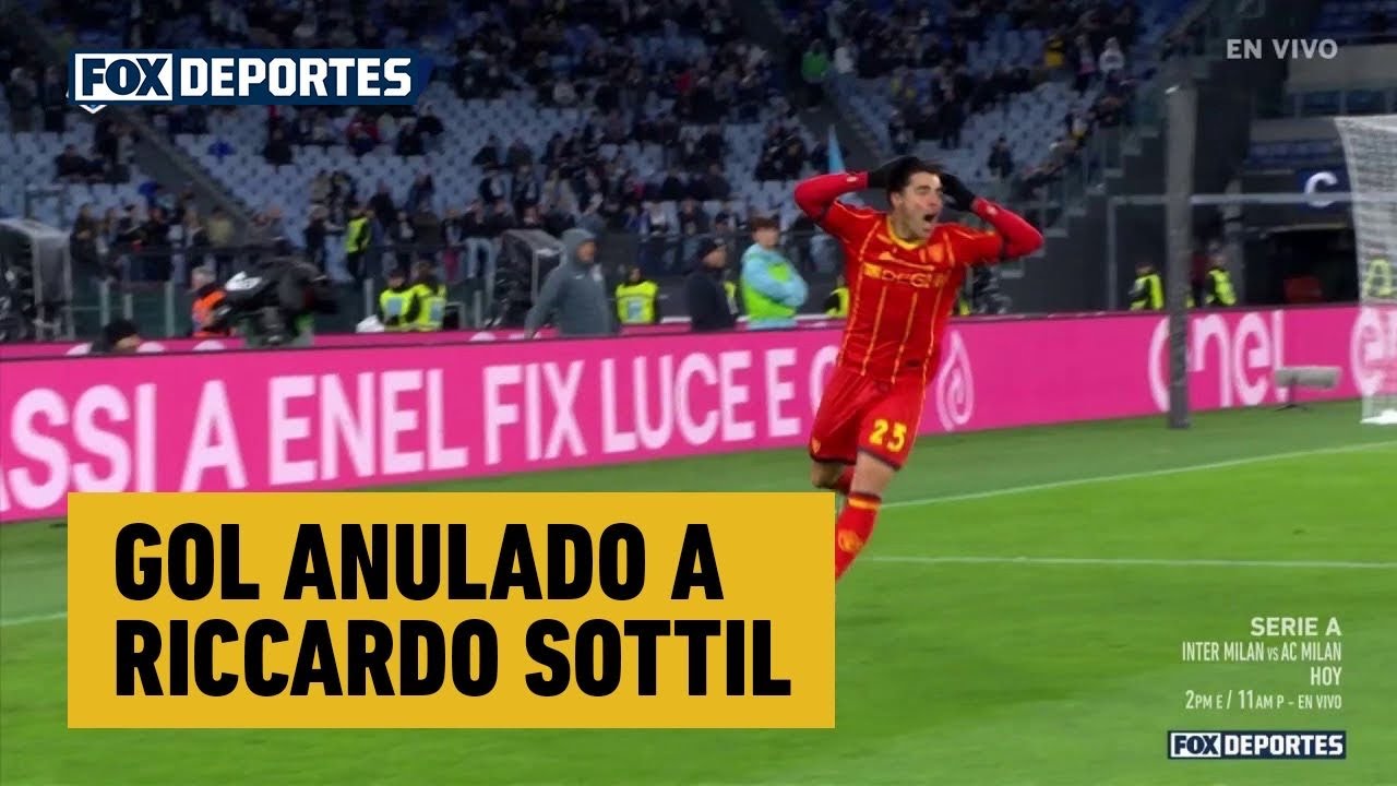 😯🫢 GOL ANULADO A RICCARDO SOTTIL | Lazio 0-0 Lecce | Serie A 2025 | Jornada 12