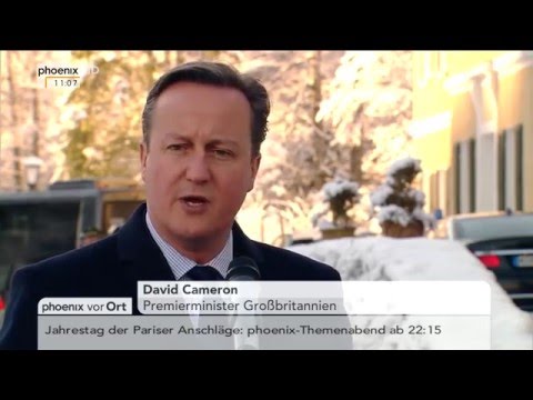 CSU-Klausurtagung: David Cameron gibt Statement am 07.01.2016