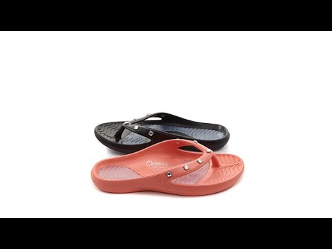 Tony Little Cheeks 2pack Jeweled Health Sandal