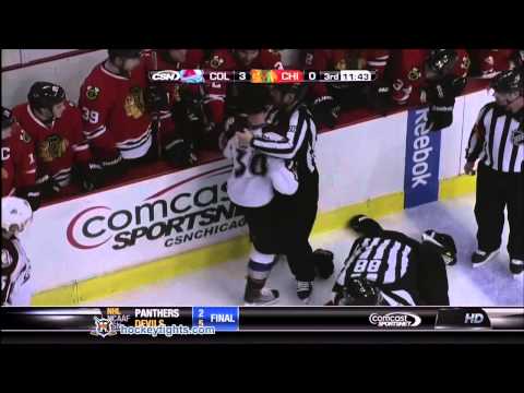 T.J. Galiardi vs David Bolland Jan 6, 2012