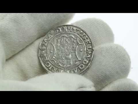 Riga 1/2 mark 1553 - Galen & Brandenburg (1551-1556) - Rare!