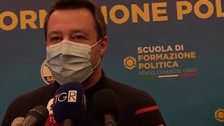 Milano, Salvini alla scuola politica della Lega: Ppe Entro dove voglio. E Giorgetti non c'è