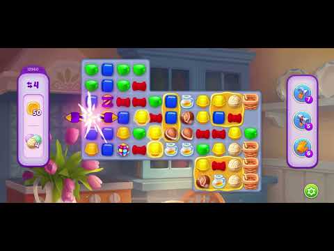 Homescapes level 12960 - no booster gameplay