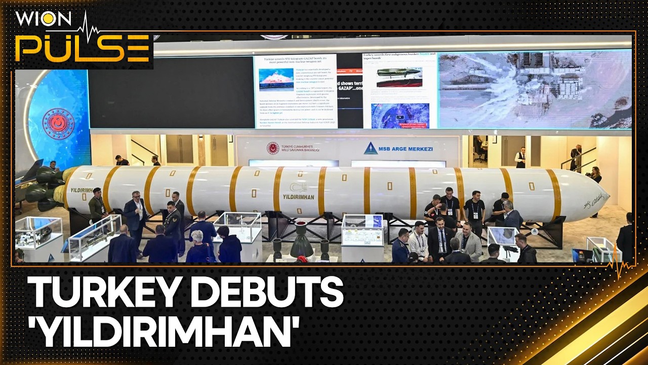 Turkey Unveils ‘Yildirimhan’: First-Ever Breakthrough Defence Tech Shines at SAHA 2026 | WION