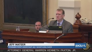 Tony Buzbee cross-examines Jeff Mateer, whistleblower in Paxton impeachment trial