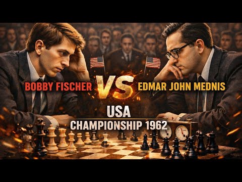 Bobby Fischer vs Edmar Jhon Mednis ◉ USA Championship New York 1962 | Shocking Upset