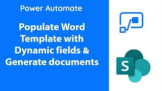 PowerAutomate - Generate Document from word template using Dynamic Values