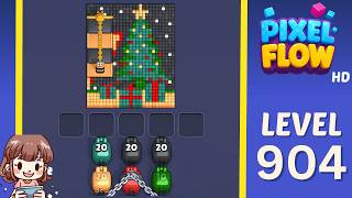 Pixel Flow Level 904 Solution Walkthrough