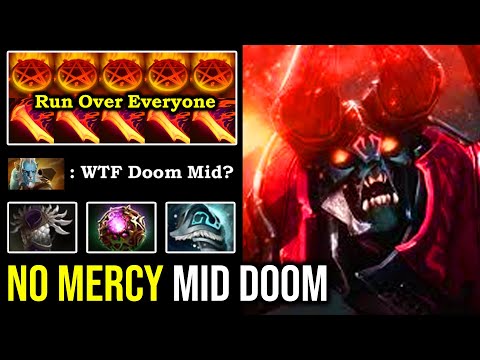 NEW MID BOSS Crazy Run Over Everyone 100% No Mercy Allow with Octarine Doom IMBA Max Armor DotA 2