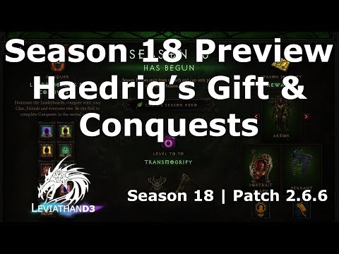 [Diablo 3] Season 18 Preview - Haedrig's Gifts, Conquests, Cosmetics