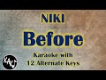 Before Karaoke - NIKI Instrumental Lower Higher Male Original Key
