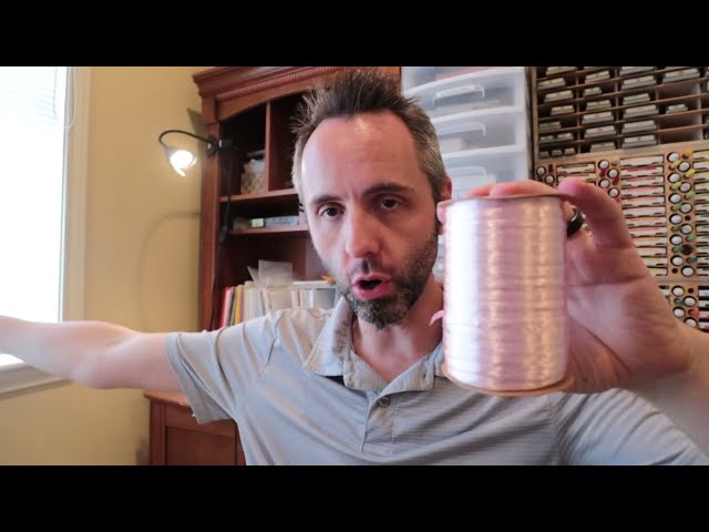 Best Pearlized Pink Raffia Ribbon for Gift Wrapping - close-up view