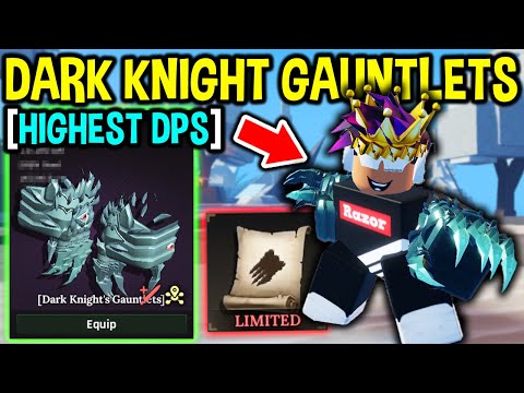USE This DARK KNIGHT GAUNTLET WEAPON NOW in The Forge Roblox