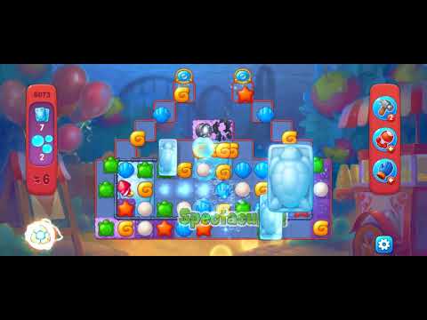 Fishdom Hard Level 6073  (the Handy Hammer ) @c