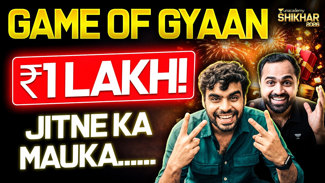 Miss This = Miss ₹1 Lakh Worth Prizes! LIVE Quiz | Game of Gyaan | Shikhar 2026