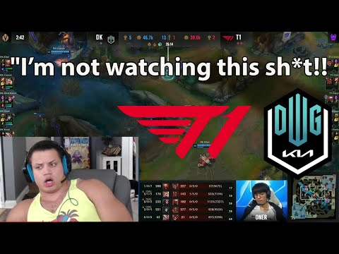 Tyler1 Rage Quits Live Viewing After Watching T1 vs DK Game 4!!!