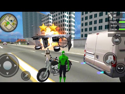 Flying Spider Rope Hero Crime City Ninja Gangster Battle | Frog Spider City Battle -Android GamePlay