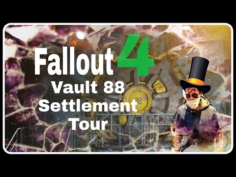 Fallout 4: Vault 88 Settlement Tour (Underground City) (No Mods)