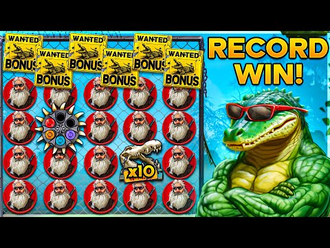 BIGGEST WIN On GATOR HUNTERS SLOT!! (6 SCATTER)