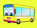 Wheels On The Bus Kids Kindergarten Song Nursery Rhyme For Babies Toddler Learning