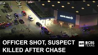 Investigation continues after officer shot, suspect killed after chase ends at Burleson Sam's Club