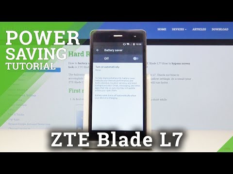 How to Activate Power Saving Mode in ZTE Blade L7 – Extend Battery Life