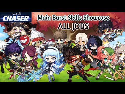 Main Burst Showcase for ALL JOBS | MapleStory Post-Chaser Update