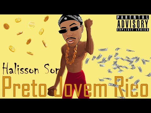 PRETO JOVEM RICO - Halisson Son (Lyric video) Prod. Dj Samu